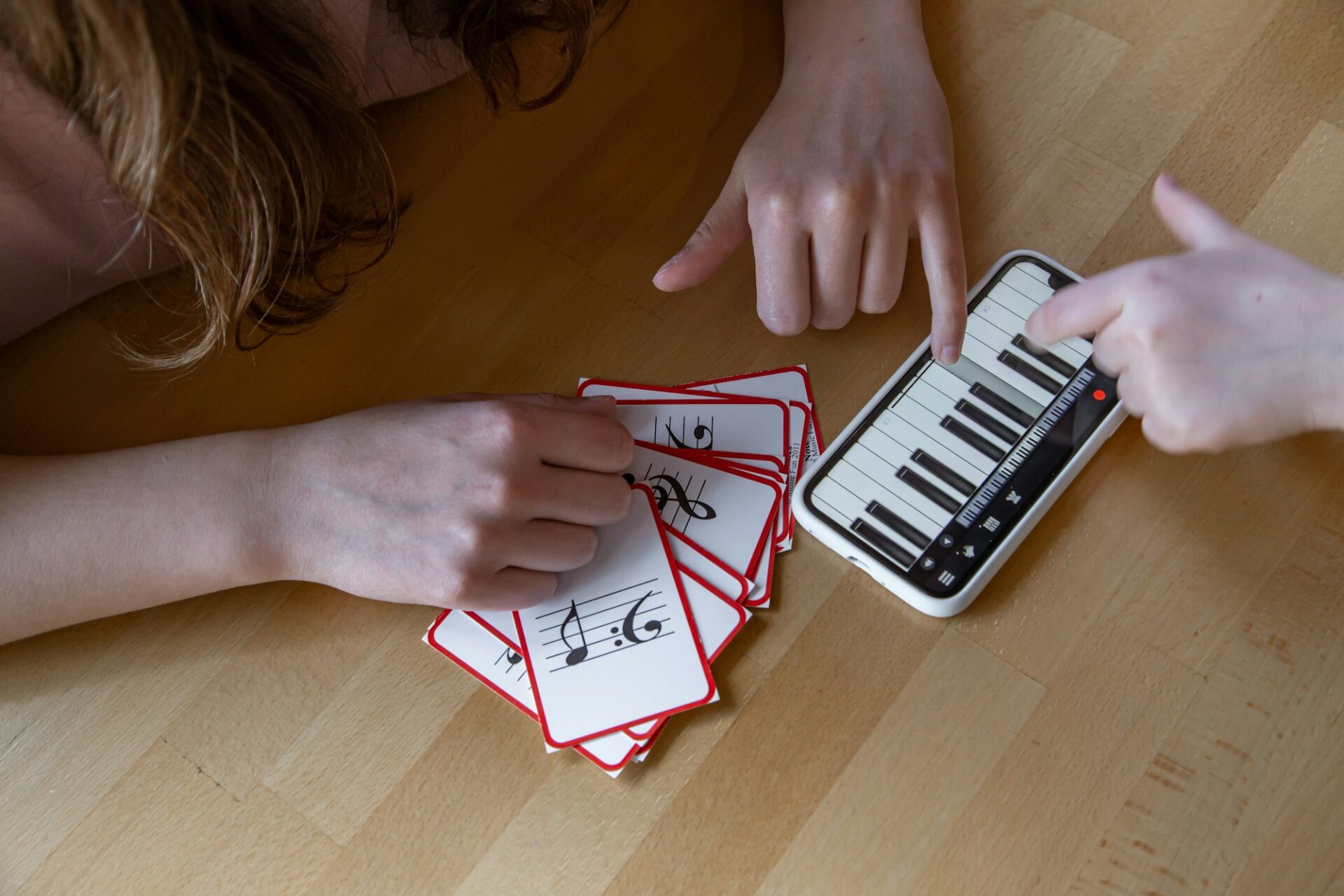 Close-up study of music theory and musical notation.